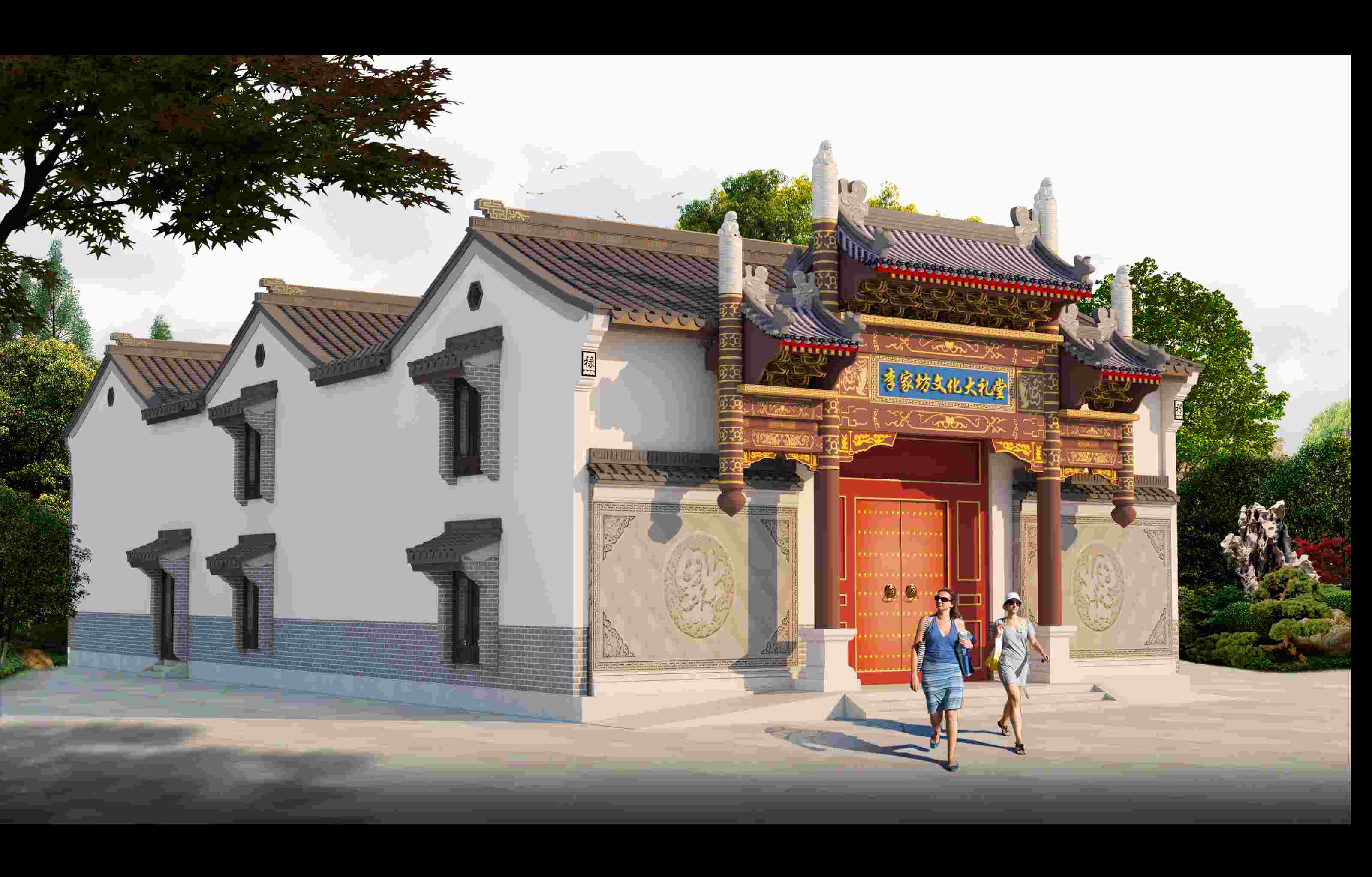 曹操古建部分古建筑设计效果图